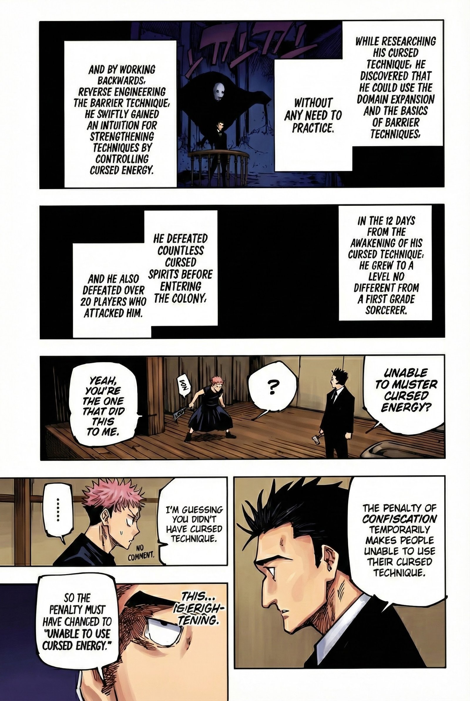 Jujutsu Kaisen Chapter 165 Page 5 - Colored Manga Panel