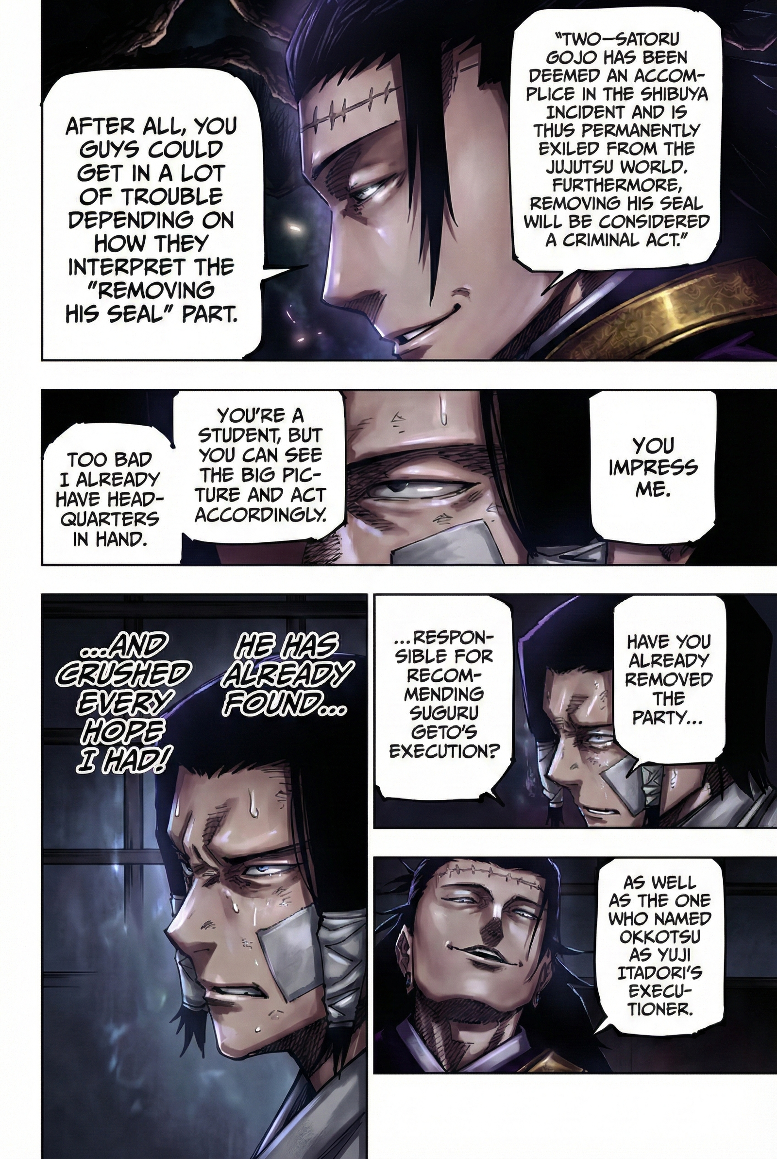 Jujutsu Kaisen Chapter 191 Page 6 - Colored Manga Panel