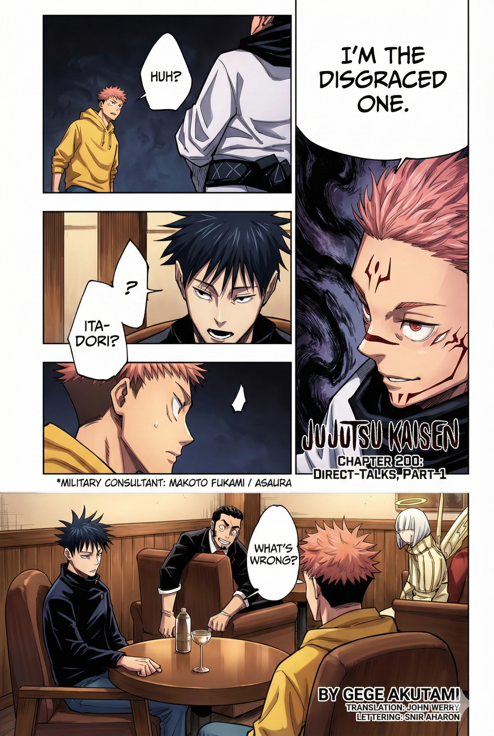 Jujutsu Kaisen Chapter 200 Page 1 - Colored Manga Panel
