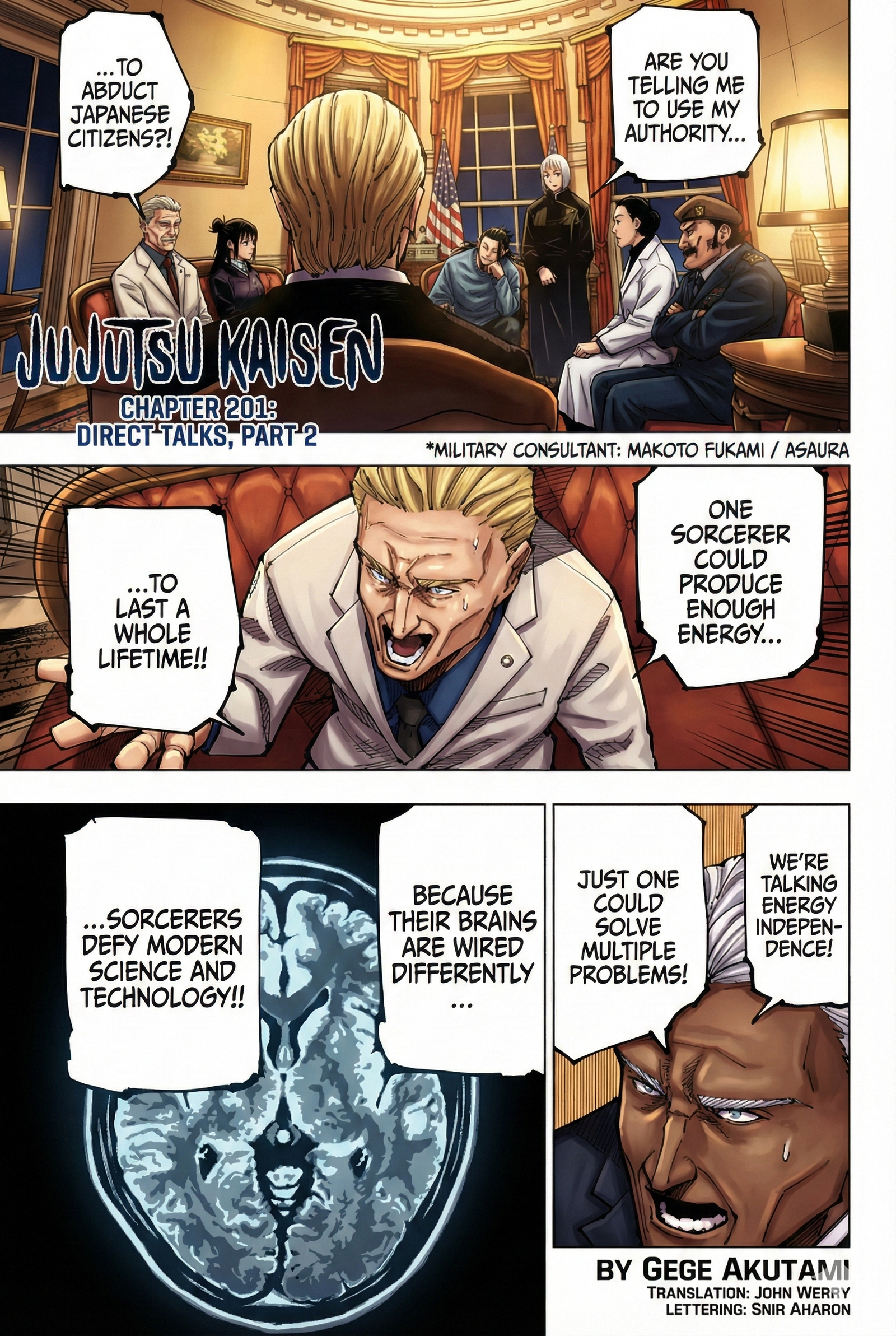 Jujutsu Kaisen Chapter 201 Page 1 - Colored Manga Panel