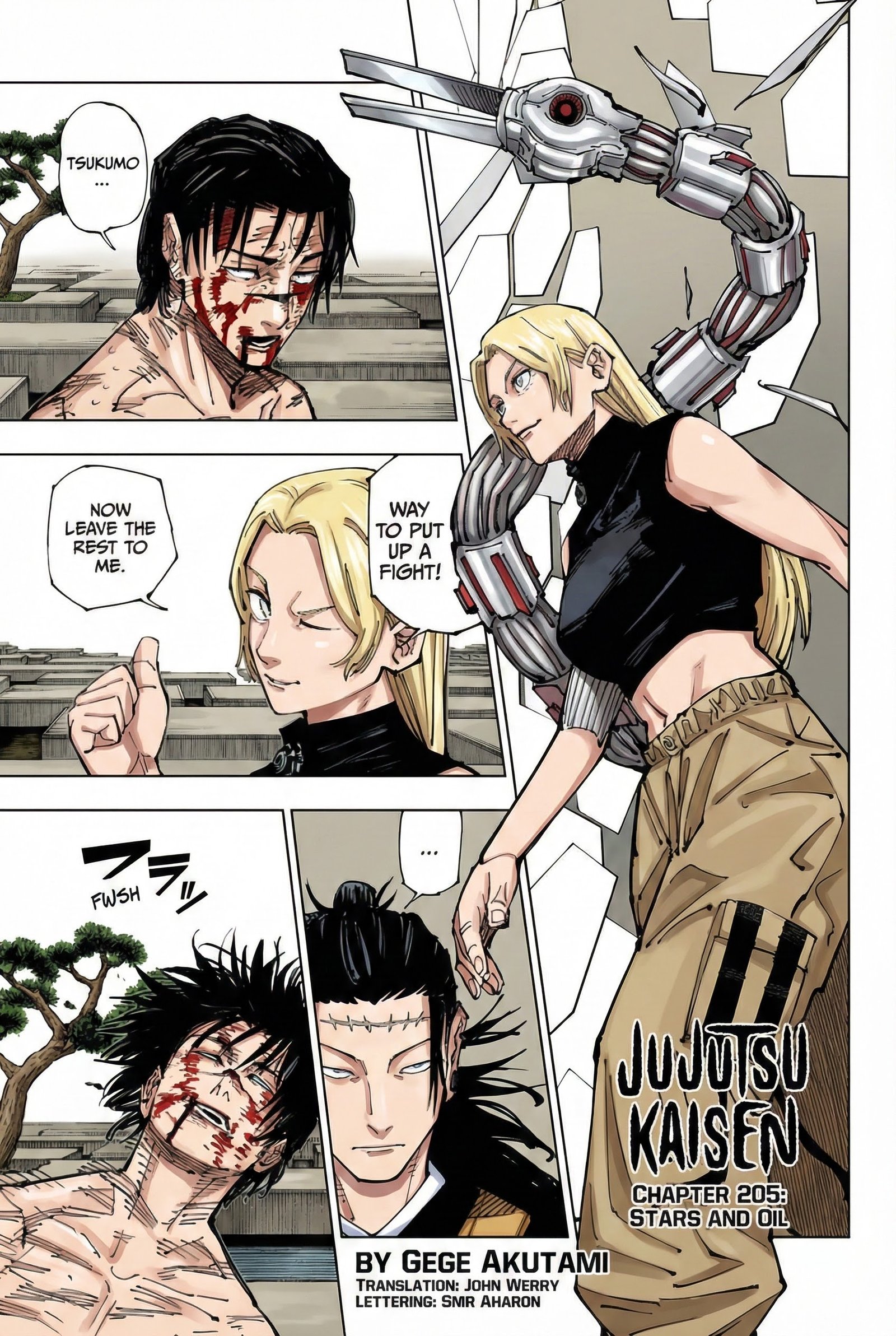 Jujutsu Kaisen Chapter 205 Page 1 - Colored Manga Panel