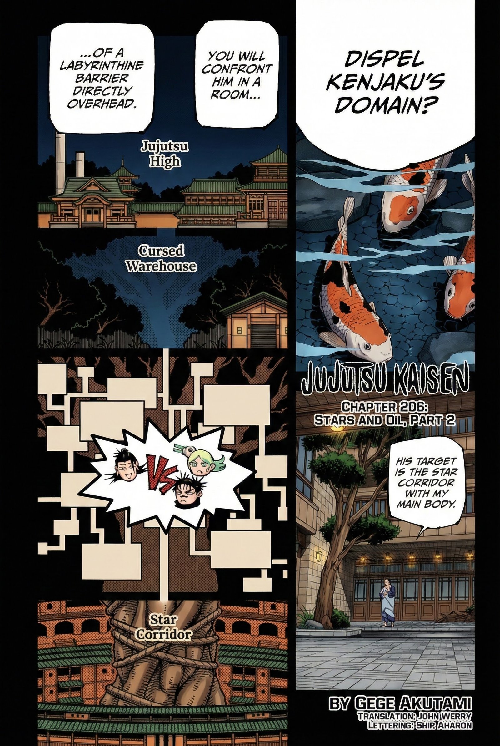 Jujutsu Kaisen Chapter 206 Page 1 - Colored Manga Panel