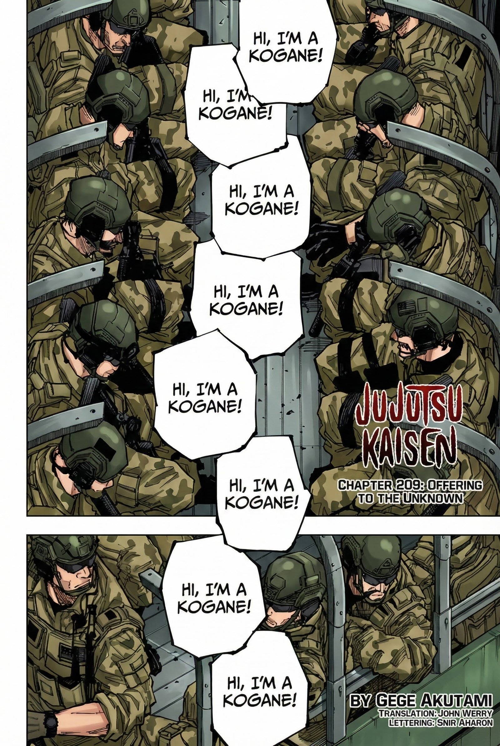 Jujutsu Kaisen Chapter 209 Page 2 - Colored Manga Panel