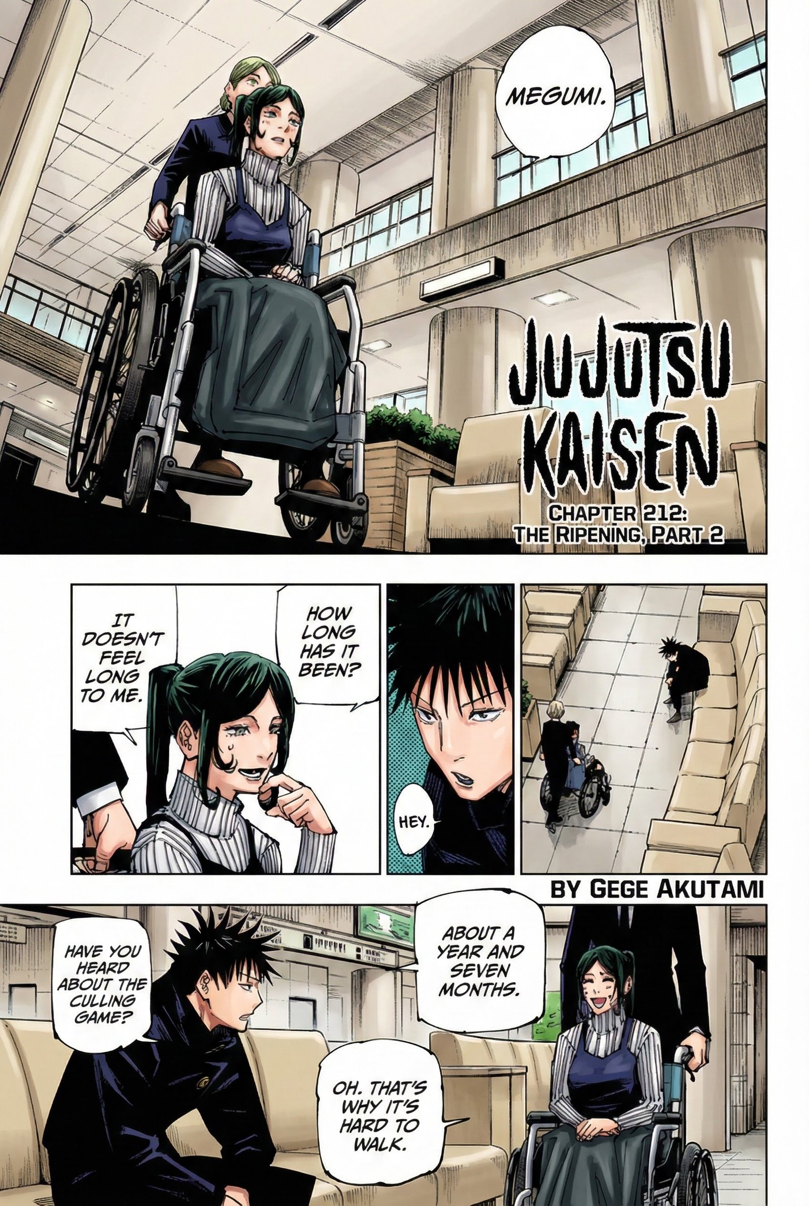 Jujutsu Kaisen Chapter 212 Page 1 - Colored Manga Panel