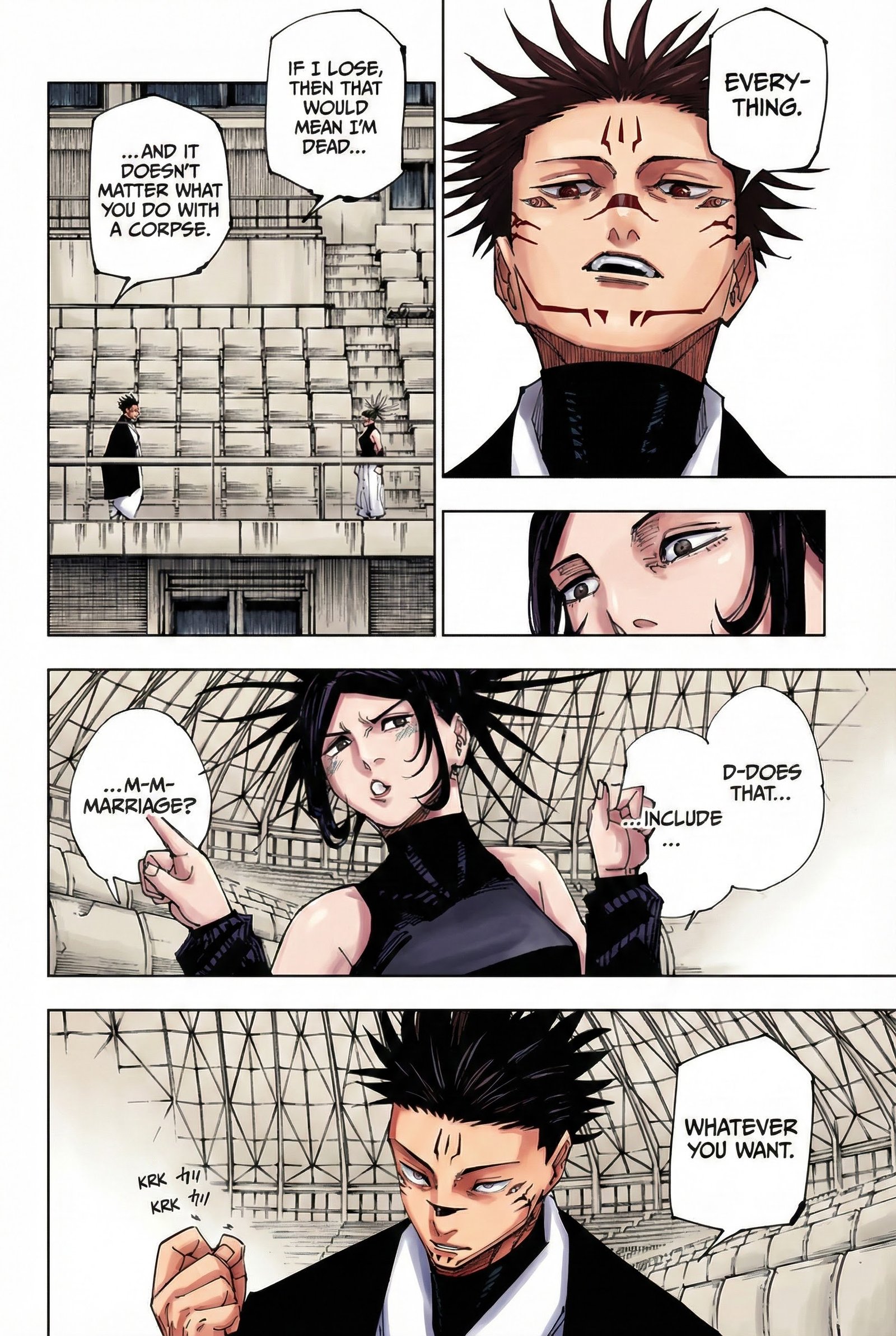 Jujutsu Kaisen Chapter 217 Page 6 - Colored Manga Panel