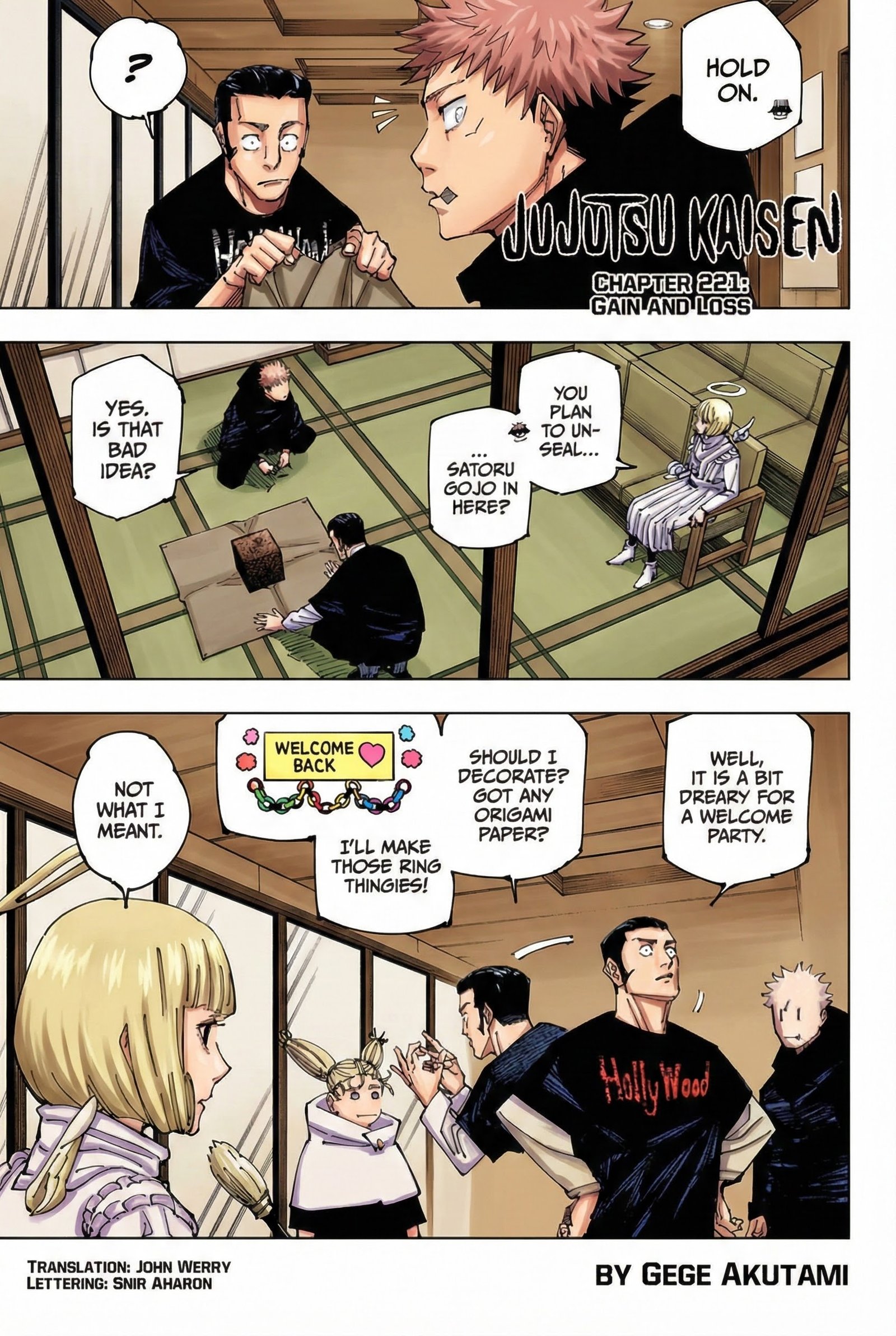 Jujutsu Kaisen Chapter 221 Page 1 - Colored Manga Panel