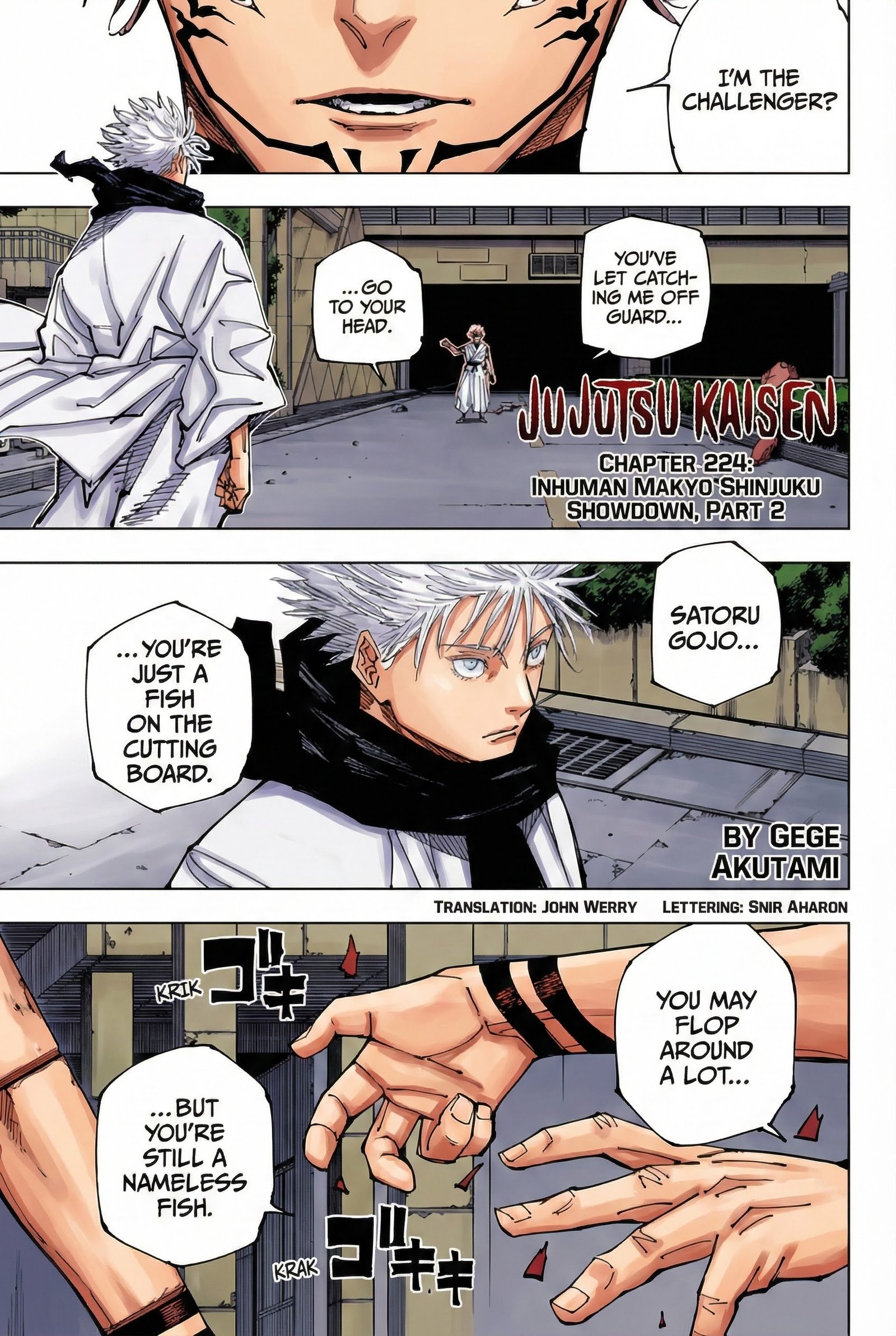 Jujutsu Kaisen Chapter 224 Page 1 - Colored Manga Panel