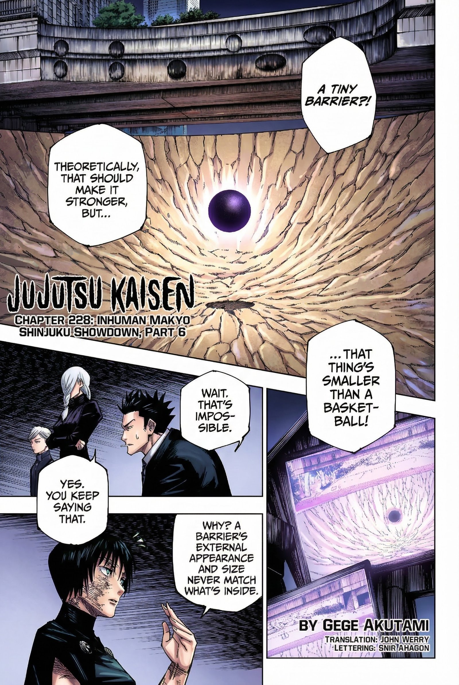 Jujutsu Kaisen Chapter 228 Page 1 - Colored Manga Panel