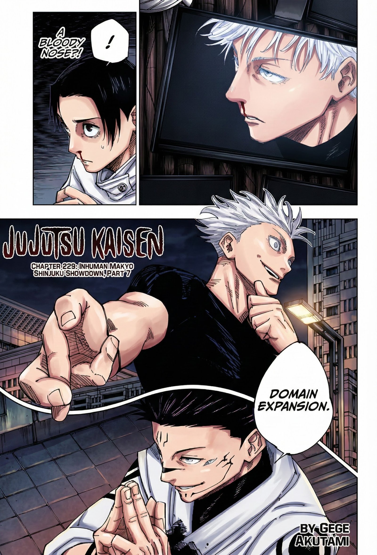 Jujutsu Kaisen Chapter 229 Page 1 - Colored Manga Panel