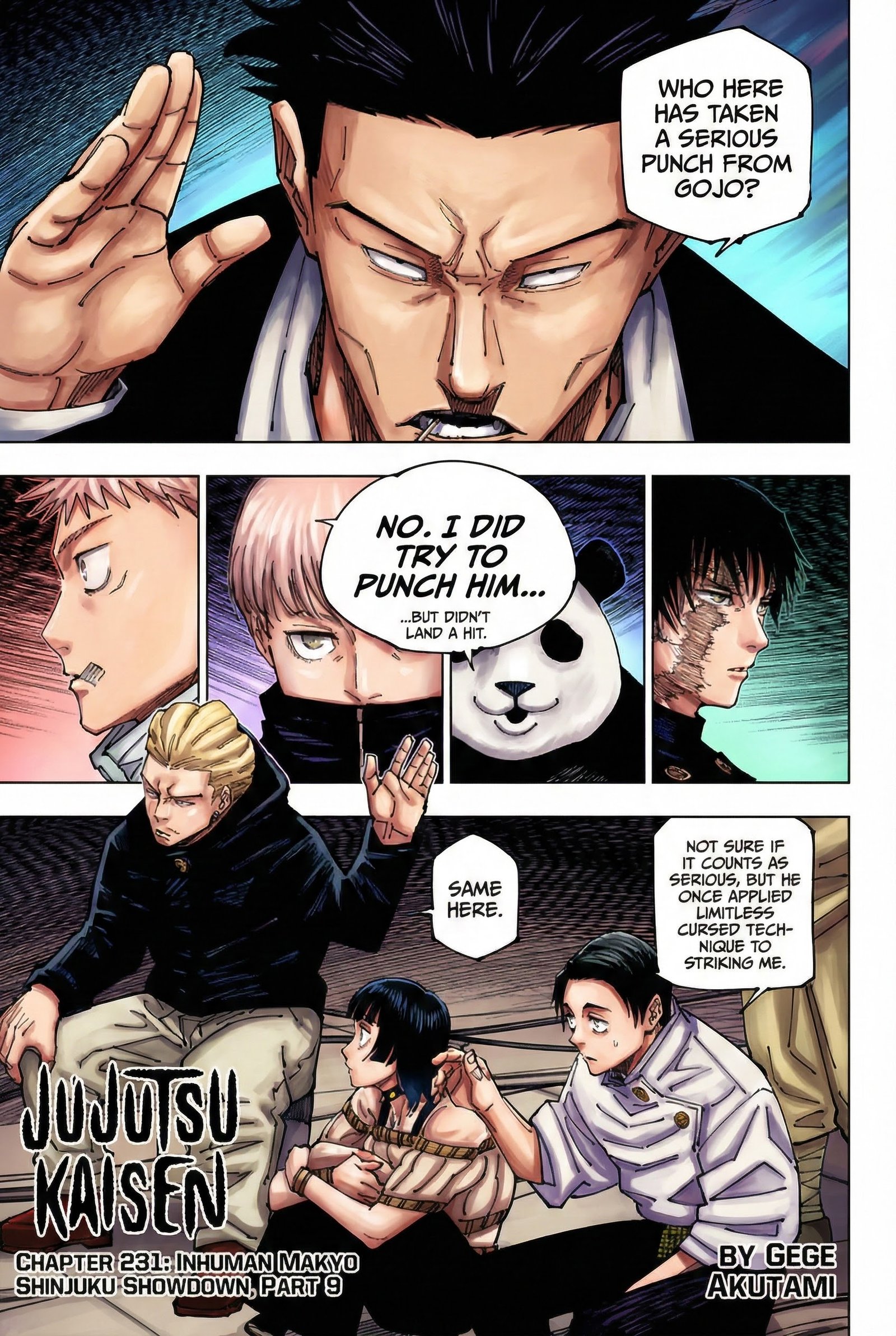 Jujutsu Kaisen Chapter 231 Page 1 - Colored Manga Panel