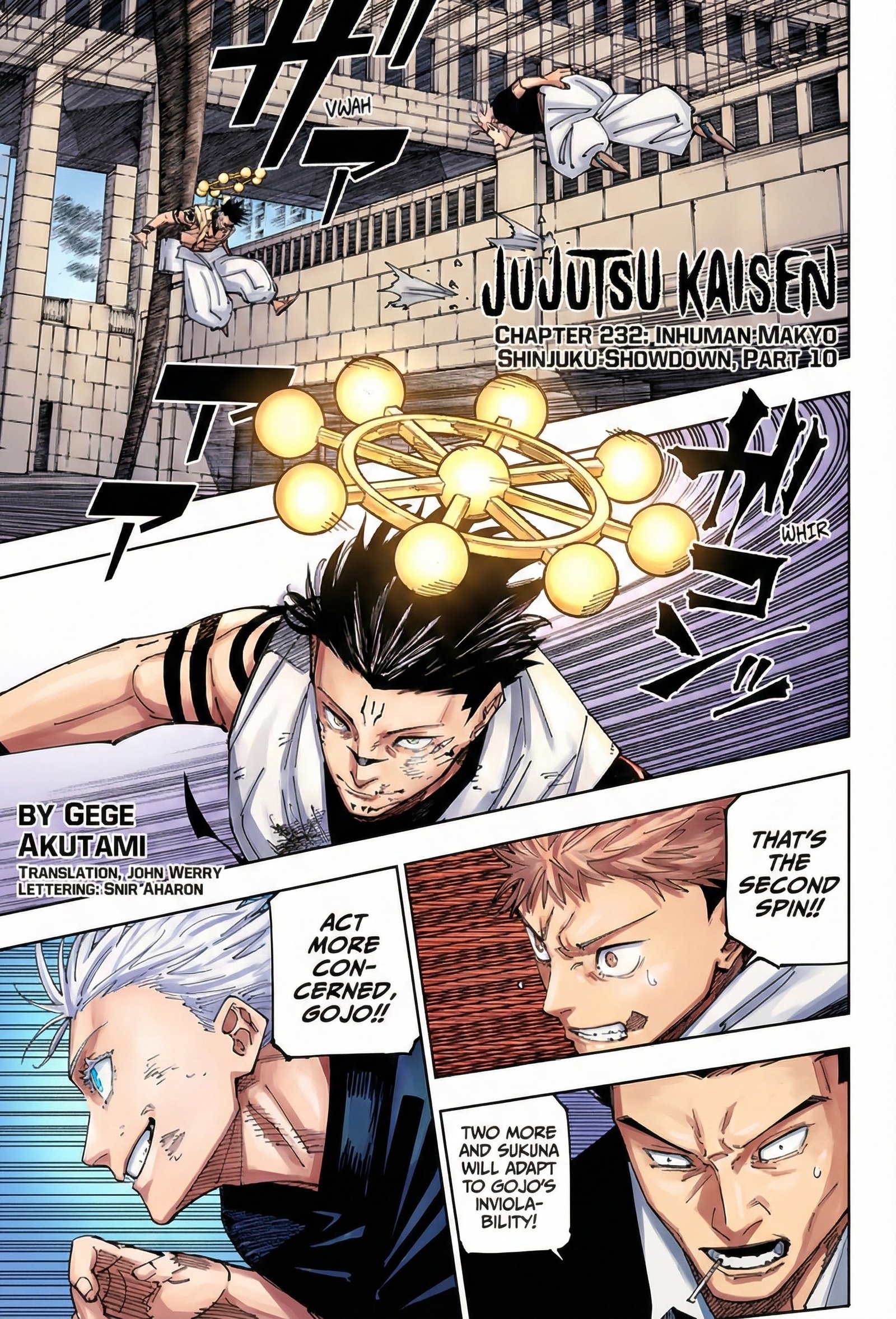 Jujutsu Kaisen Chapter 232 Page 1 - Colored Manga Panel