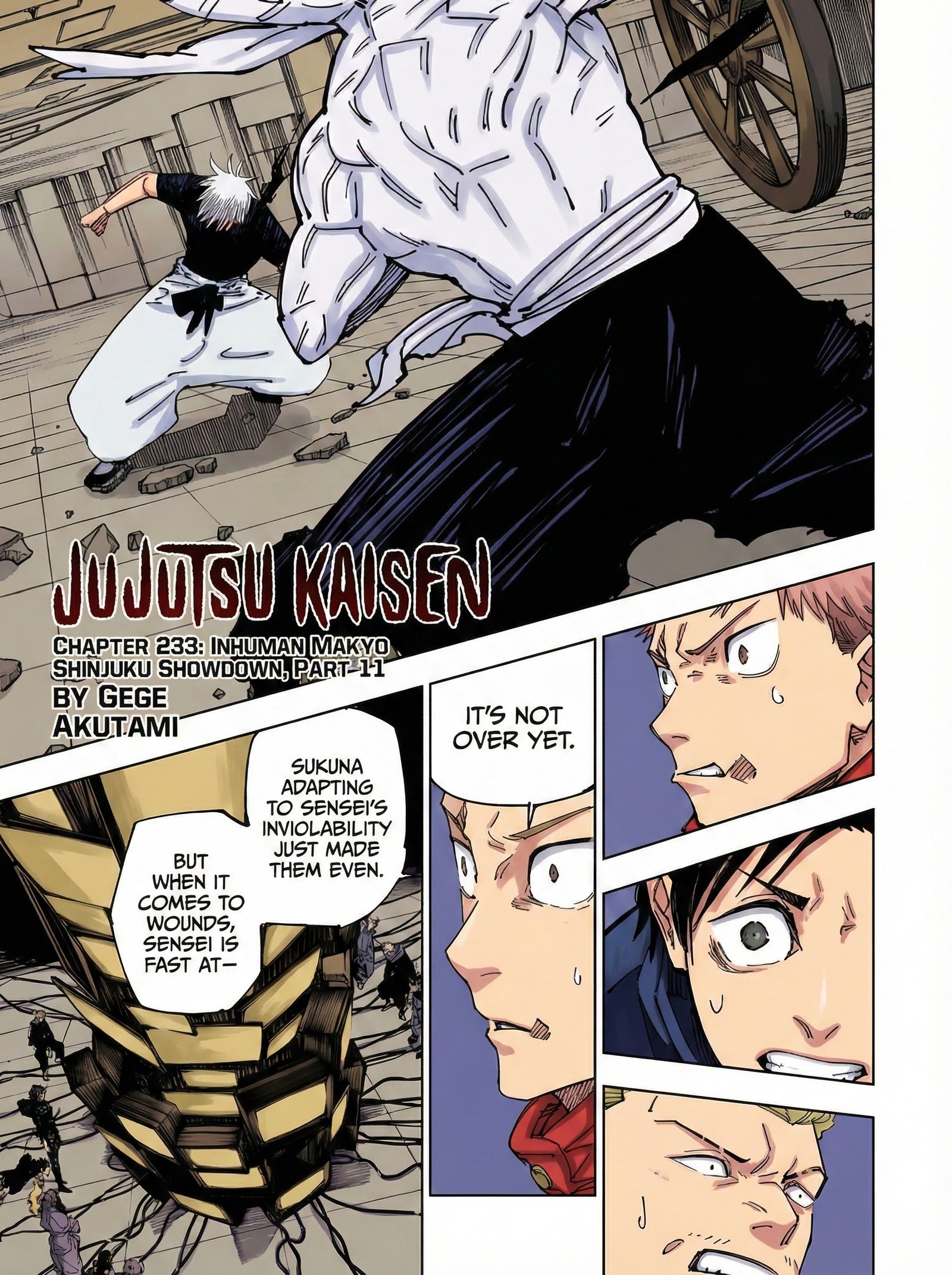 Jujutsu Kaisen Chapter 233 Page 1 - Colored Manga Panel