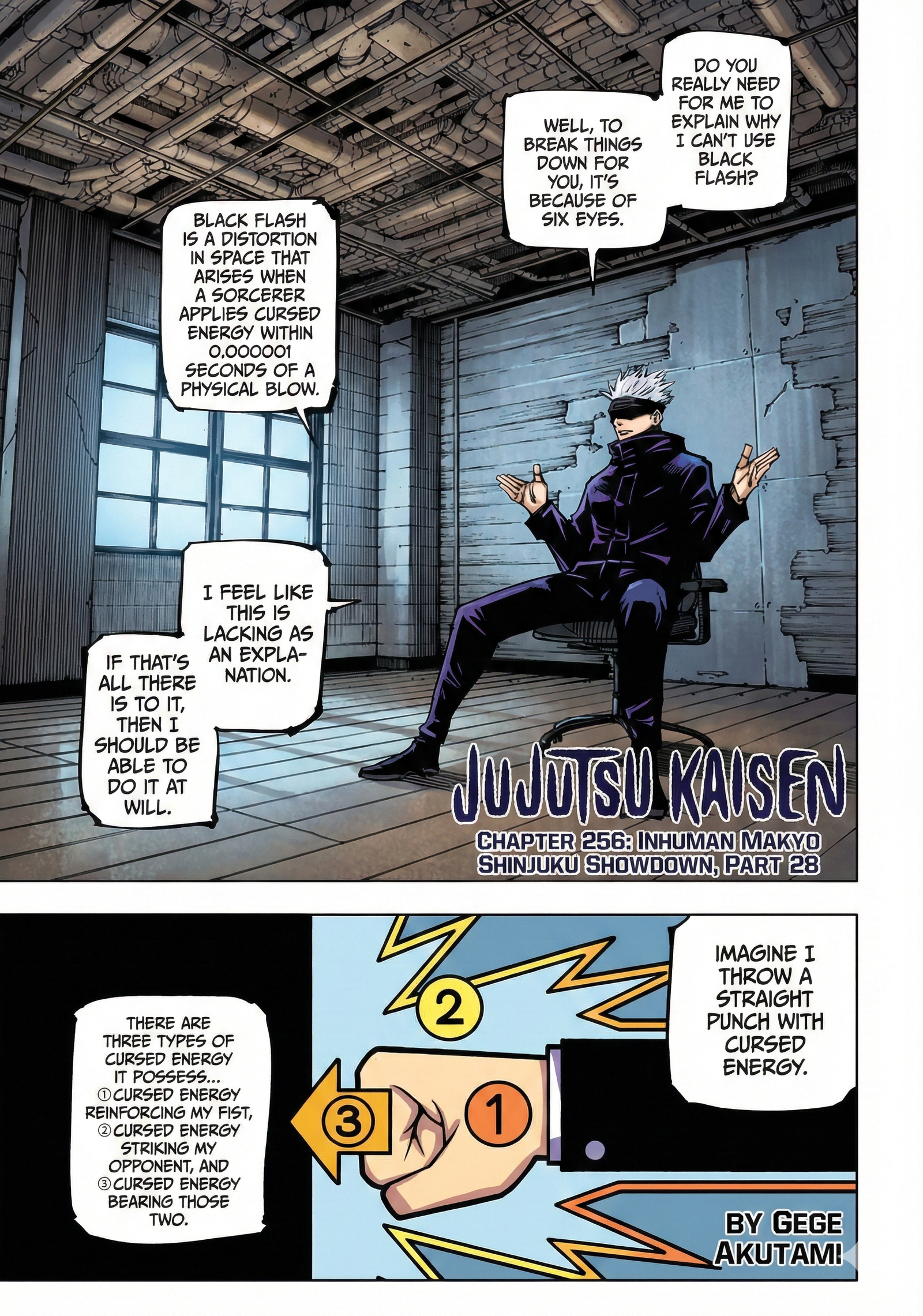 Jujutsu Kaisen Chapter 256 Page 1 - Colored Manga Panel