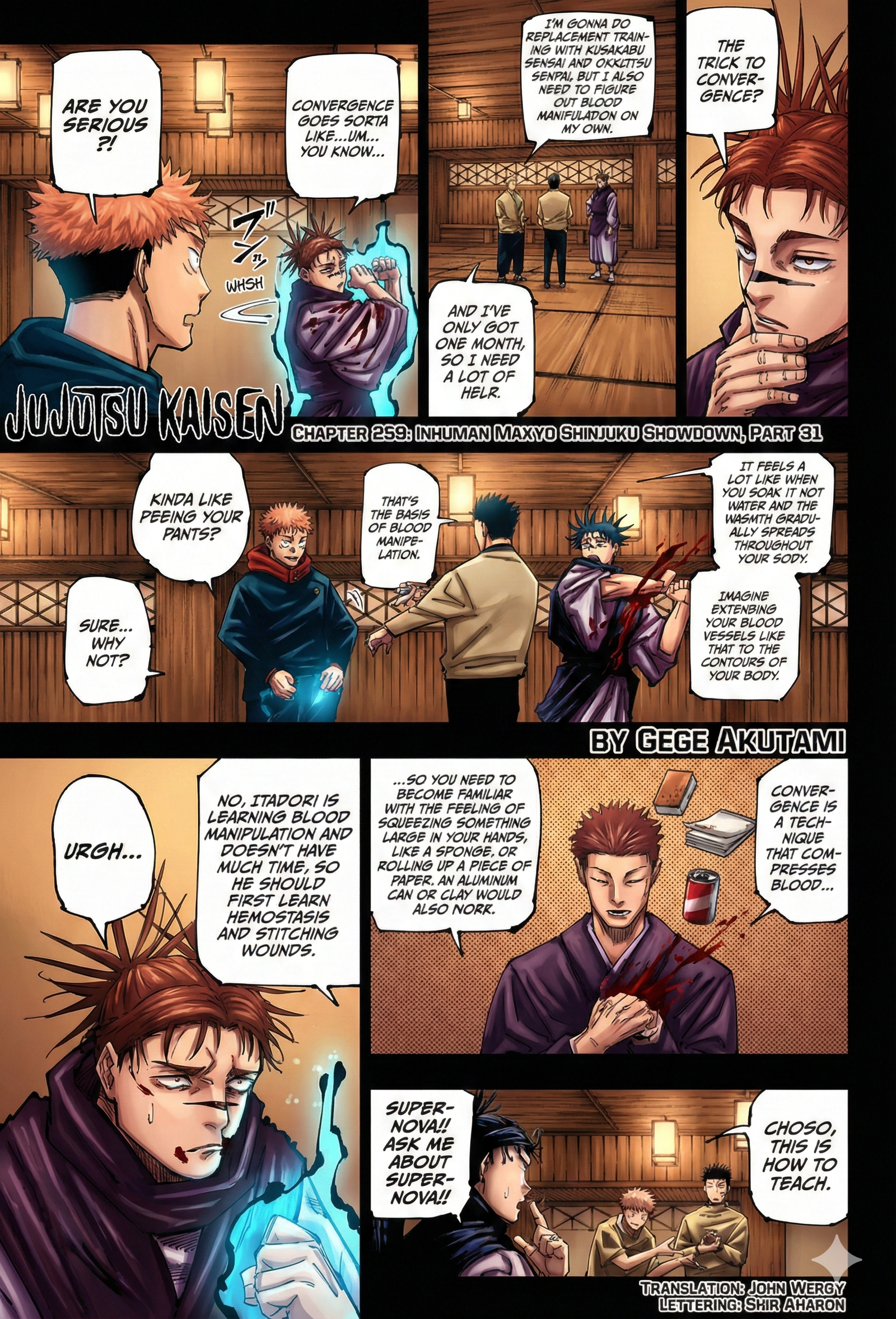 Jujutsu Kaisen Chapter 259 Page 1 - Colored Manga Panel