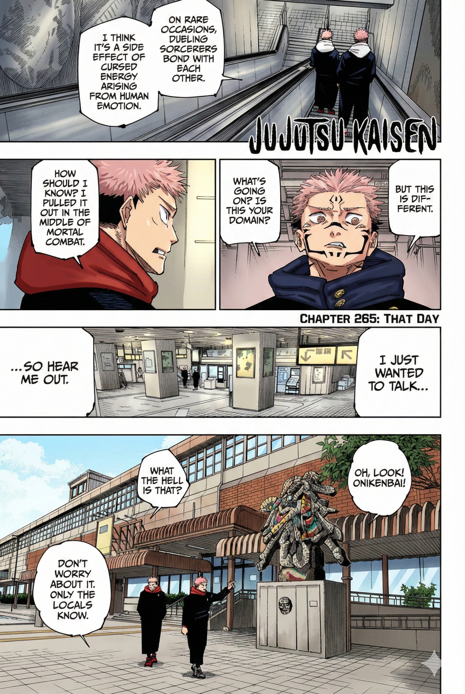 Jujutsu Kaisen Chapter 265 Page 1 - Colored Manga Panel